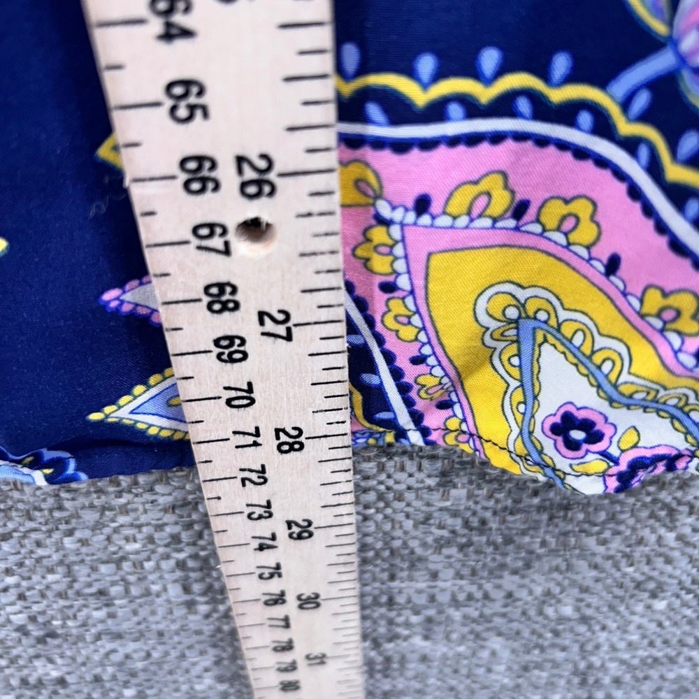 Talbots Paisley Tunic Blouse Blue Large - Picture 11 of 14